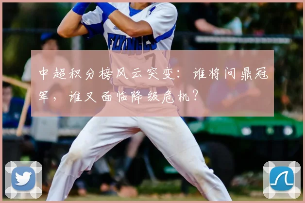 中超积分榜风云突变:谁将问鼎冠军,谁又面临降级危机?